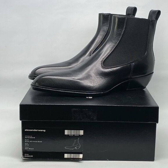 Alexander Wang Slick Pointed Toe Chelsea Boot size 37.5 - Picture 11 of 14